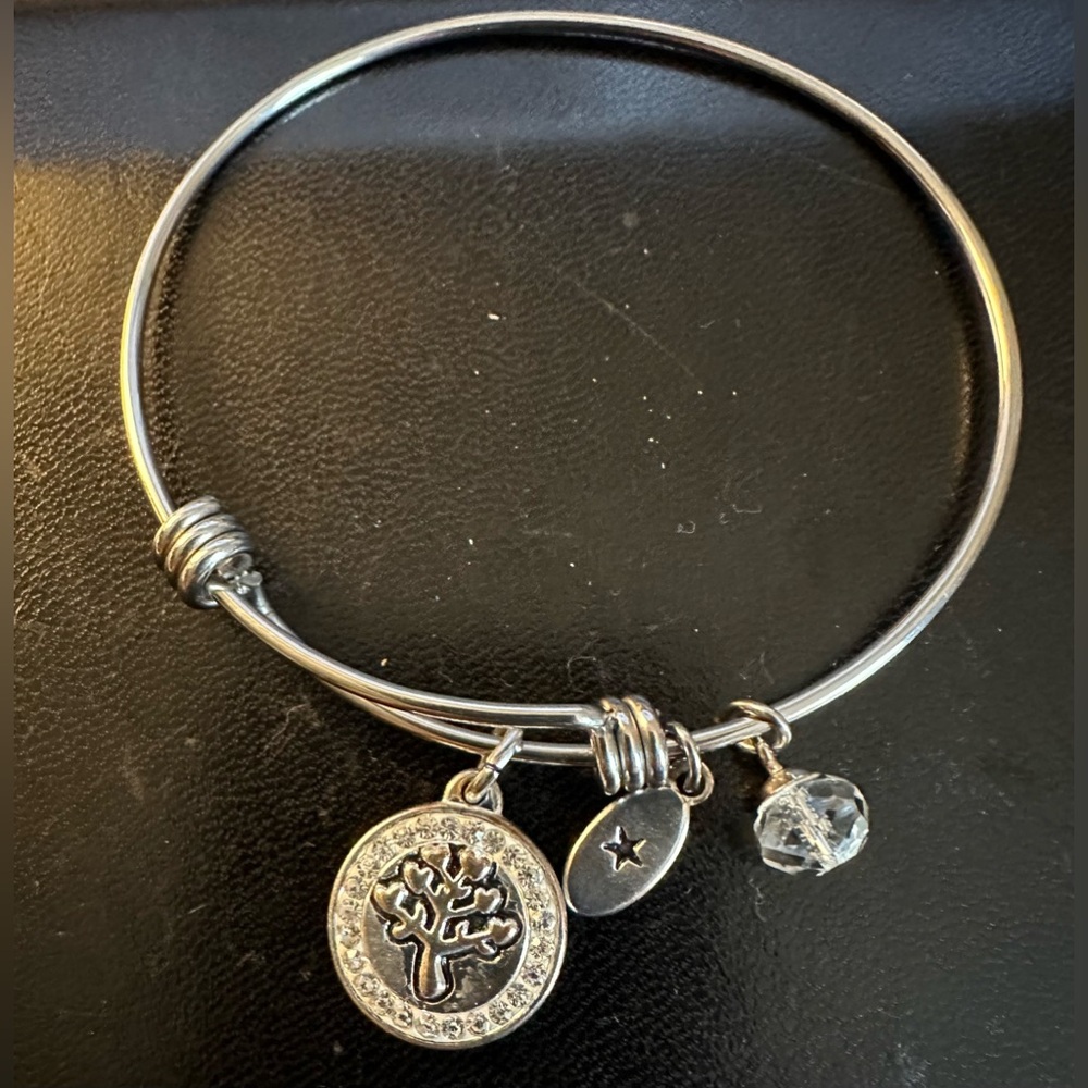 Macy’s Unwritten Silver Bangle Bracelet